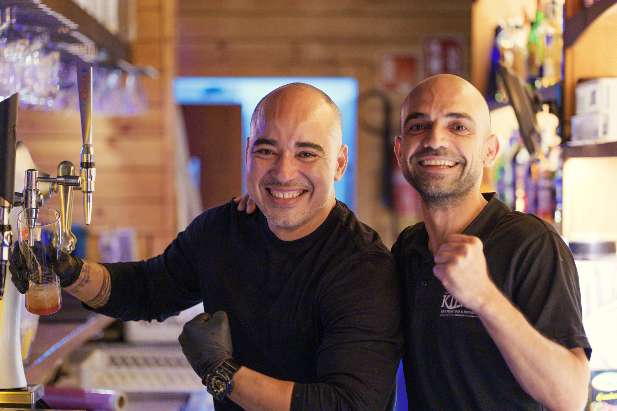 Kings Lanzarote bar team smiling together