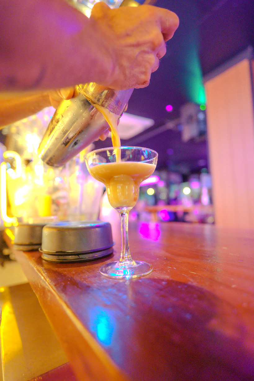 Cocktail being prepared at Kings Lanzarote