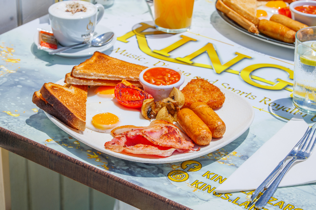 Fresh breakfast served on a Kings Lanzarote table