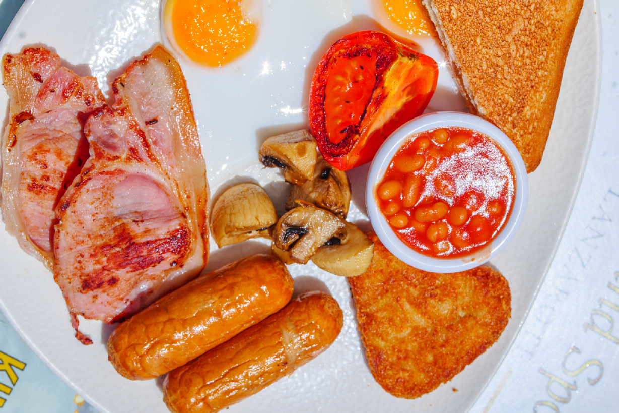 Full English style breakfast served at Kings Lanzarote